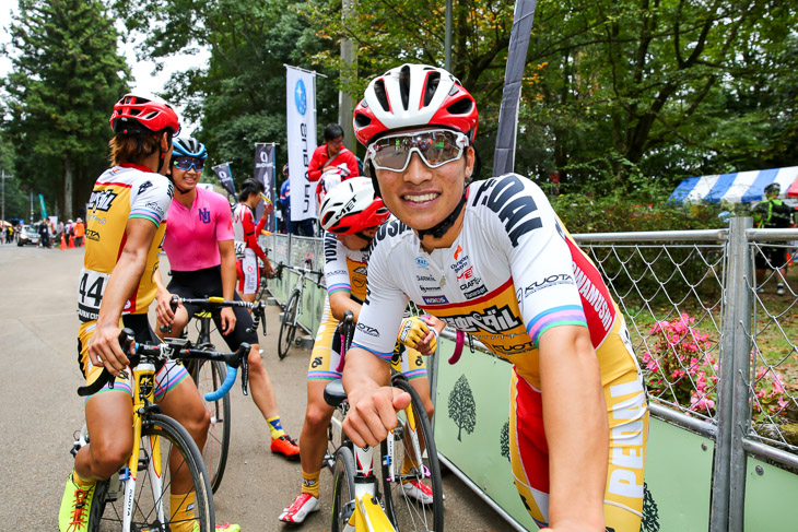 オープン男子1組で圧勝の岡篤志(弱虫ペダルサイクリングチーム)は来シーズン宇都宮ブリッツェンへ移籍する