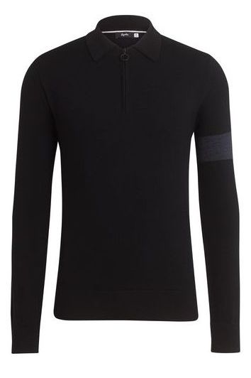 Rapha LONG SLEEVE MERINO POLO（ブラック）