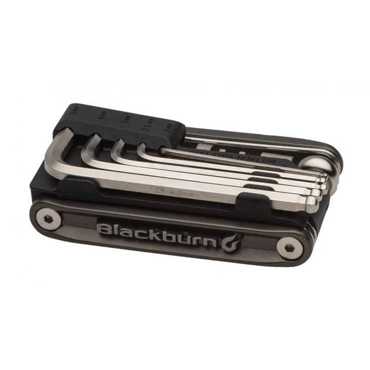 ブラックバーン WAYSIDE MULTI-TOOL(六角レンチは本体裏側に収納可能だ)