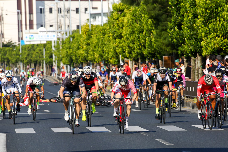 市民50kmサーティー フィニッシュ前