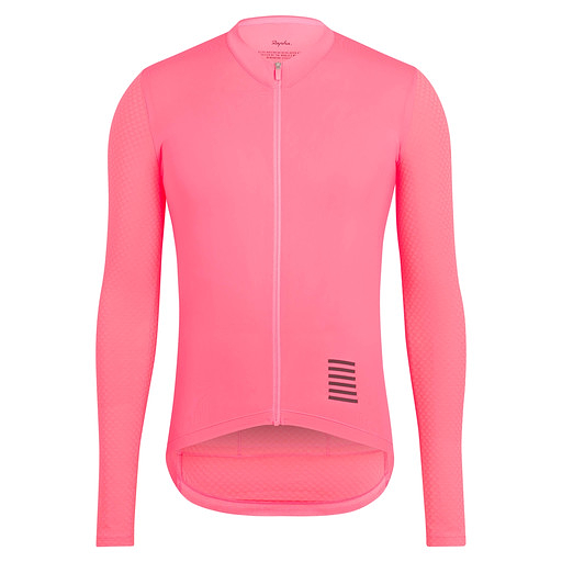 Rapha Pro Team Long Sleeve Aero Jersey（ハイビズピンク）