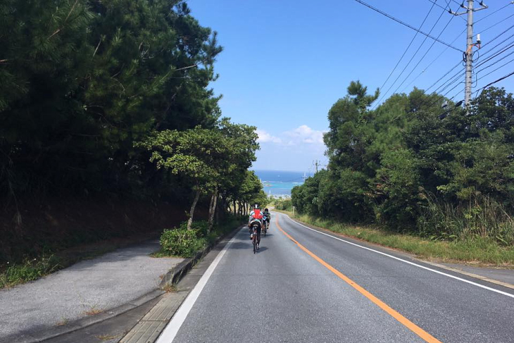 下り坂でこの景色が見えたらテンションあがっちゃいました!