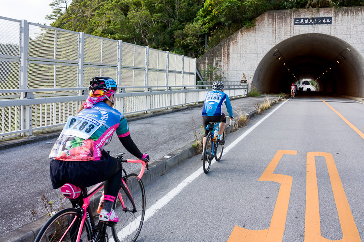 名護の上り坂、もちろんマイペースが鉄則