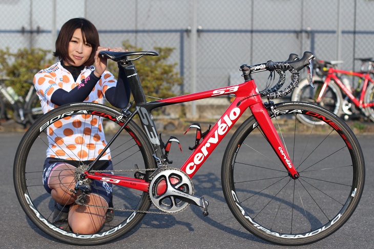 野崎桃世さん（team 自転車処 風輪）　サーヴェロ S3