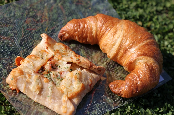 ソレイユの丘のなかにはパン工房があって、焼き立てパンも食べられるんですよ