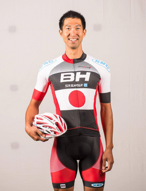 新しいチームキットに身を包んだ山本幸平(BH SRサンツアーKMC)