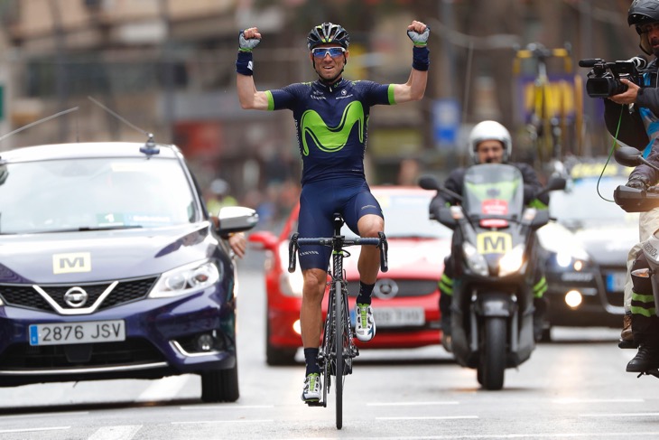 70kmに渡る独走を成功させたアレハンドロ・バルベルデ(スペイン、モビスター)