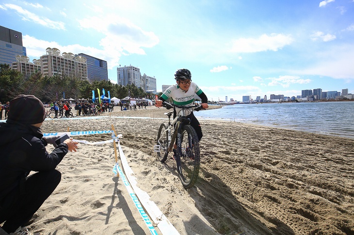 砂浜エリアは基本押しである