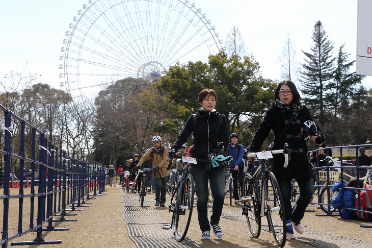 多くの人が試乗を楽しんだ