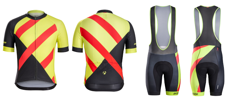 ボントレガー Specter Jersey、Bib Short(Firetruck)