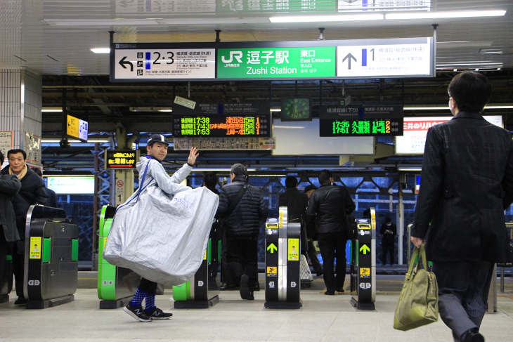 帰りも輪行でらくらく帰宅！バイバイ！