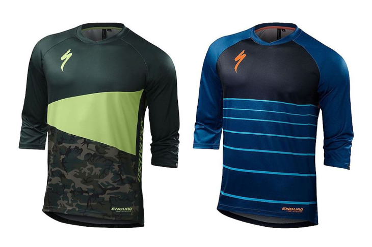 スペシャライズド ENDURO COMP 3/4 JERSEY(モンスターグリーン/カモ、コブラブルー)