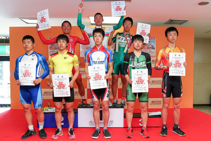 男子3kmインディヴィデュアル・パーシュート 表彰
