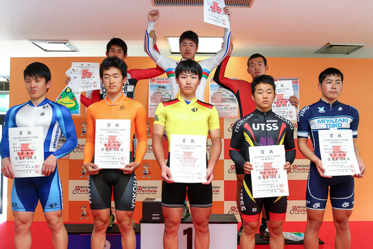 1kmタイムトライアル 表彰