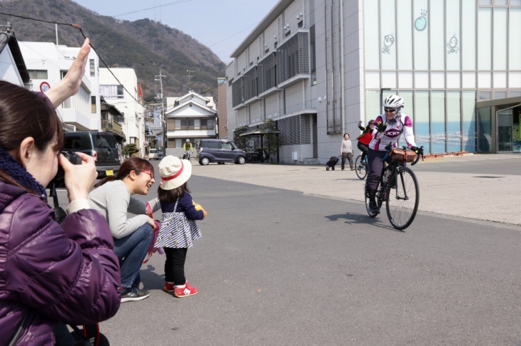 沿道での応援に感謝です