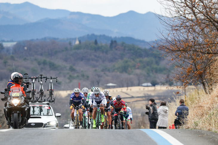 77km地点、2015年全日本選手権ロードのコースを通る