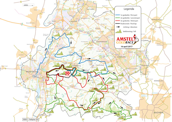 アムステルゴールドレース2017コースマップ