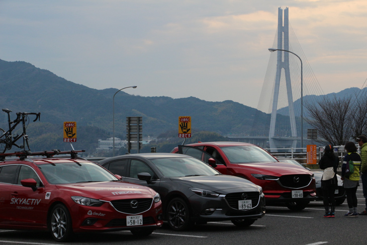 しまなみ海道には広島産のマツダ車がよく似合う