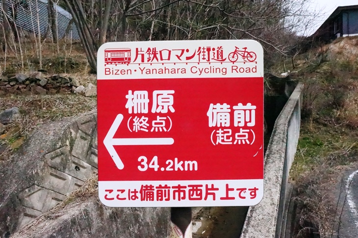 案内標識も分かりやすい、よく整備されたサイクリングロードです