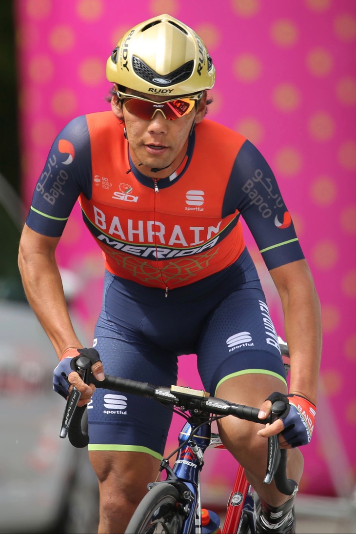 ノーマルバイクで走った新城幸也(バーレーン・メリダ)はステージ82位