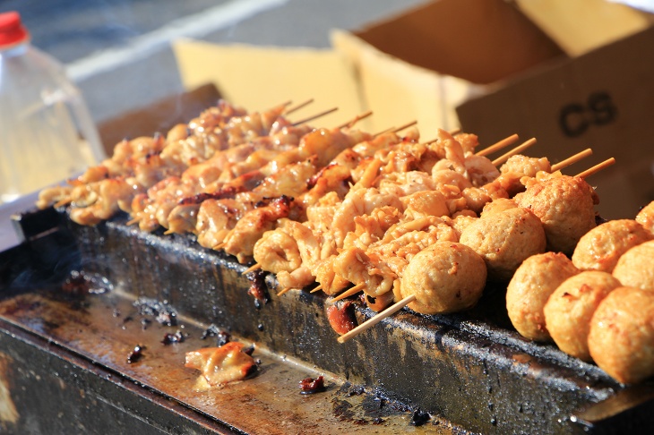 焼き鳥が美味しそう