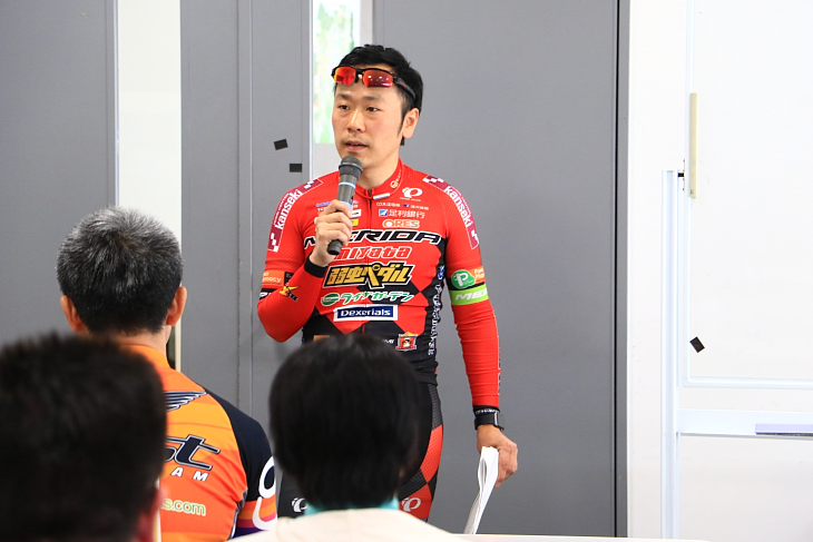 宇都宮ブリッツェン清水監督による初心者向け自転車クリニックも実施された