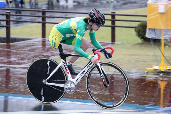 女子パラサイクリング500mタイムトライアル　1位　藤井美穂（楽天ソシオビジネス）52秒430