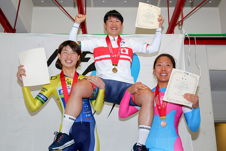 女子ポイントレース　表彰