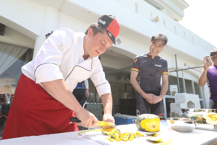 イタリア料理のマスターシェフ・アンドレア氏もゲスト来場