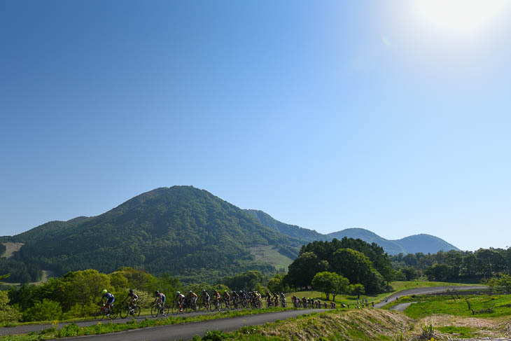 2日間とも真夏のような暑さの中開催された2Days race in木島平村