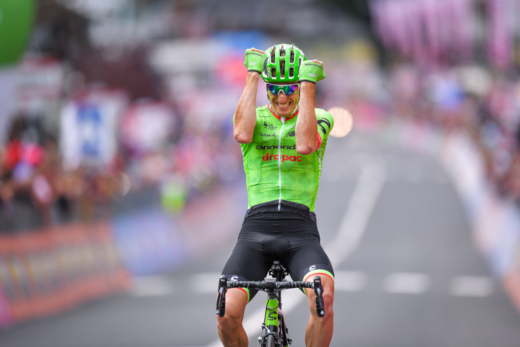 独走勝利を飾ったピエール・ロラン(フランス、キャノンデール・ドラパック)