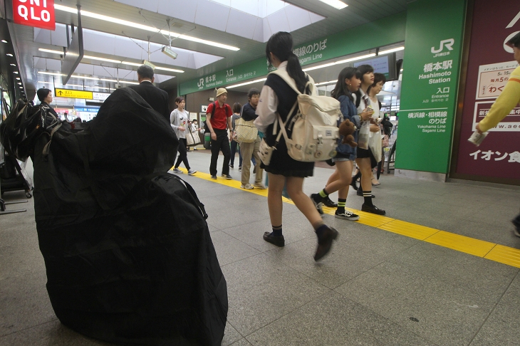 雨が降りそうだったので帰りも輪行することに