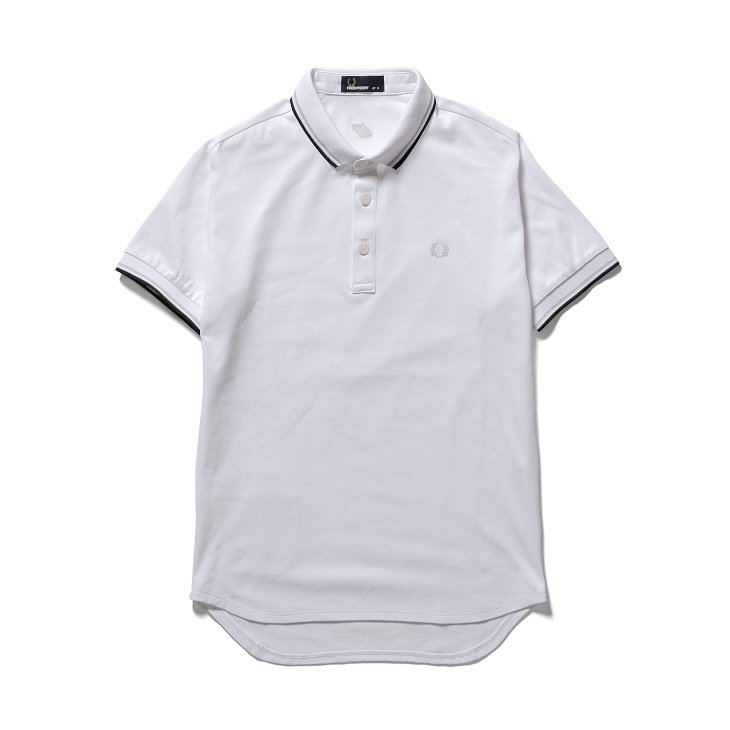 ナリフリ×フレッドペリー 蓄光ポロシャツ（ホワイト）
