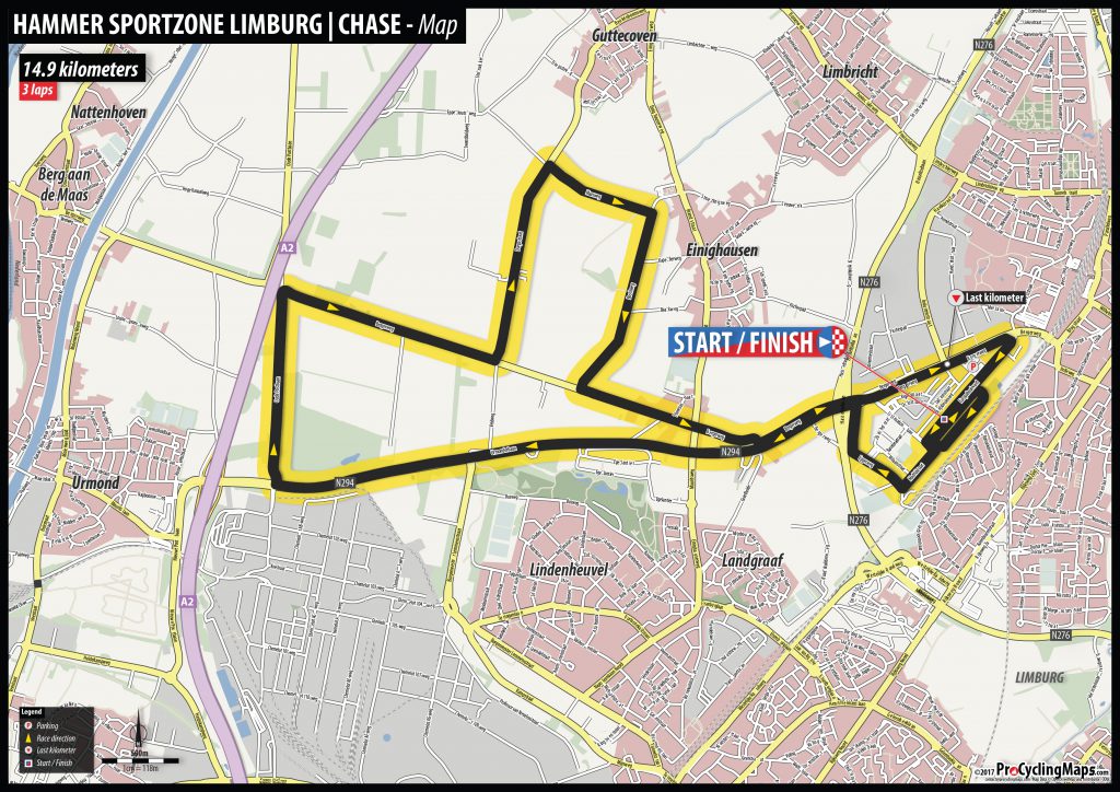 ハンマーチェイス　14.9km x 3周回