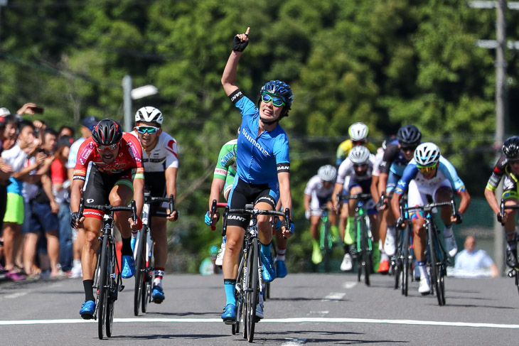 2017年ツール･ド･熊野第1ステージで優勝した入部正太朗