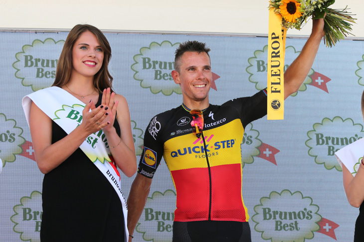 ベルギーチャンピオンのフィリップ・ジルベール（ベルギー、クイックステップフロアーズ）がステージ優勝