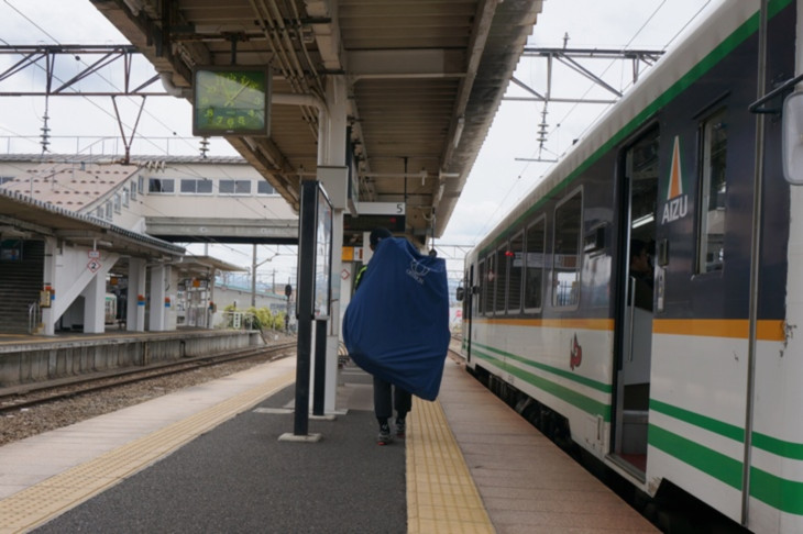 たっぷり乗り鉄の旅を楽しんで会津若松駅に到着!休日にはSL