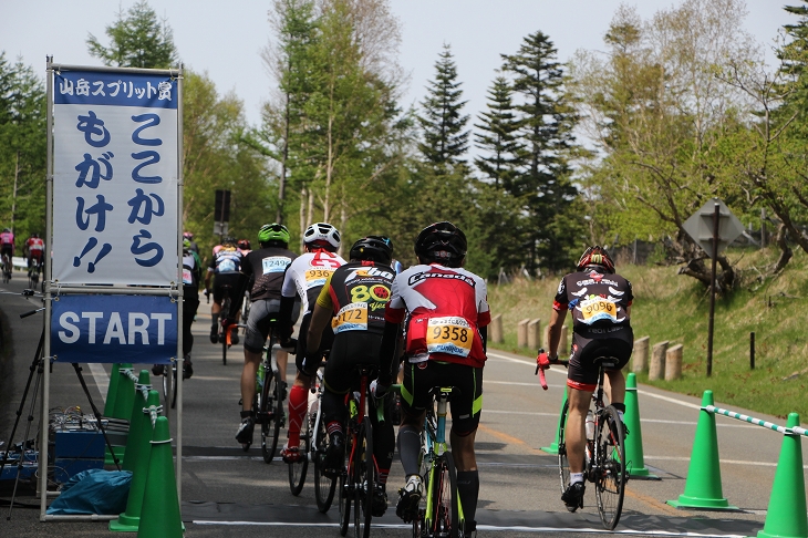 最も勾配が厳しい1kmが山岳スプリット賞として設定される