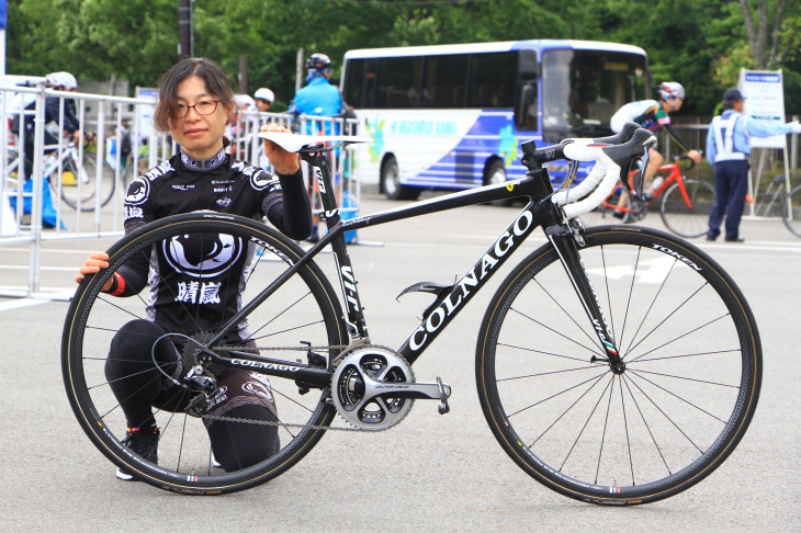 近藤民子さん(晴嵐サイクリングクラブ)コルナゴ V1-r