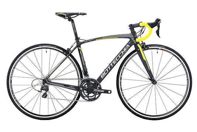 ボッテキア 8AVIOEVO M.CARBON/YELLOW(※写真のコンポーネントはNewアルテグラではありません)