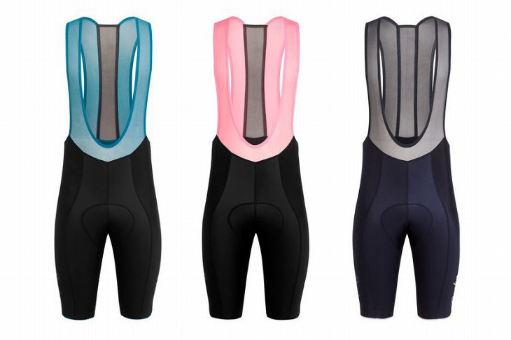 Rapha Flyweight Bib Shorts（ダークブルーグリーン、ハイビズピンク、ダークネイビー）