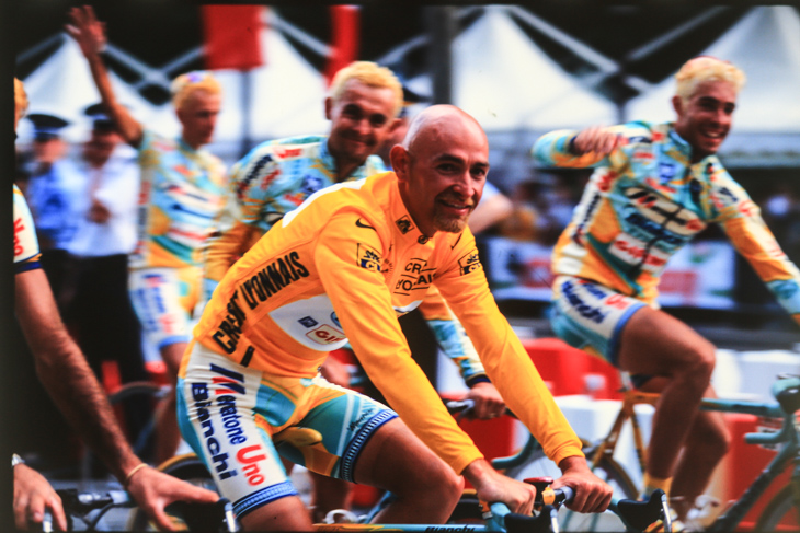 1998年ツール・ド・フランスを制しダブルツールを成し遂げたマルコ・パンターニ