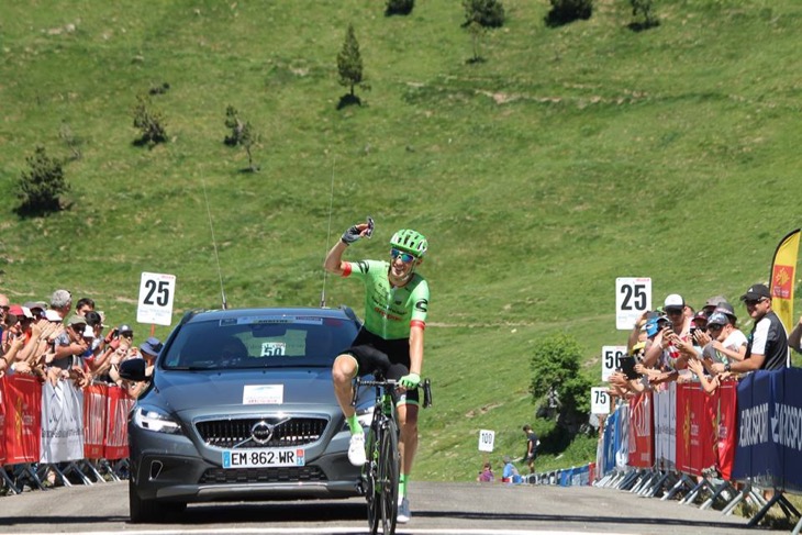 第3ステージ　独走勝利を収めたピエール・ロラン（フランス、キャノンデール・ドラパック）