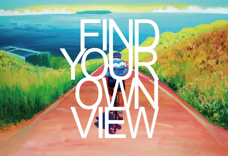 スポーツサイクリングの世界を描く画家、山田裕司さんの個展「Find Your Own View」が開催される