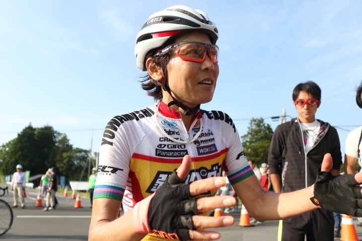 レースを振り返る唐見実世子（弱虫ペダルサイクリングチーム）