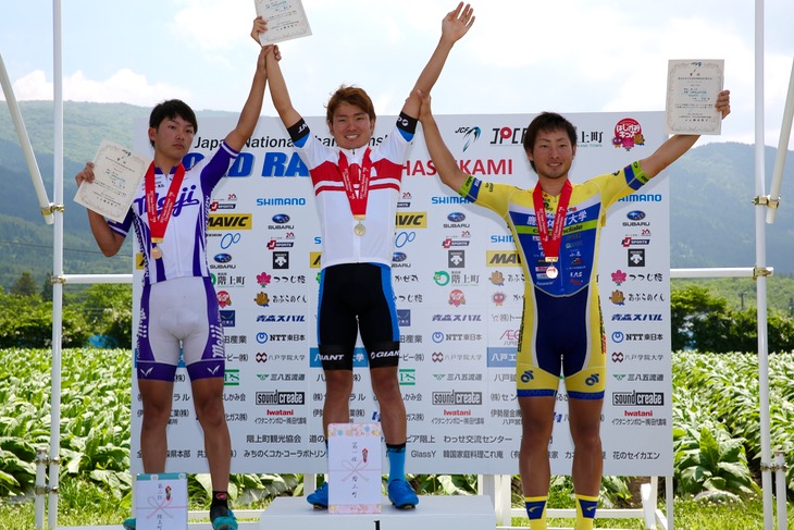 全日本選手権ロードレース2017 U23表彰台