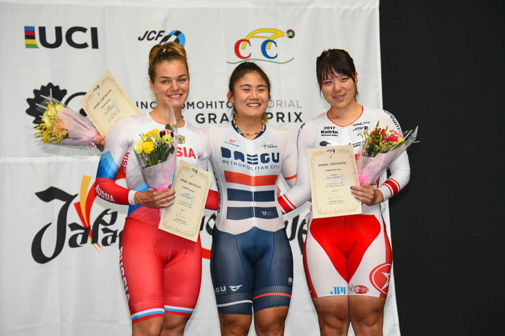 JTC2 女子エリート・ケイリン表彰式