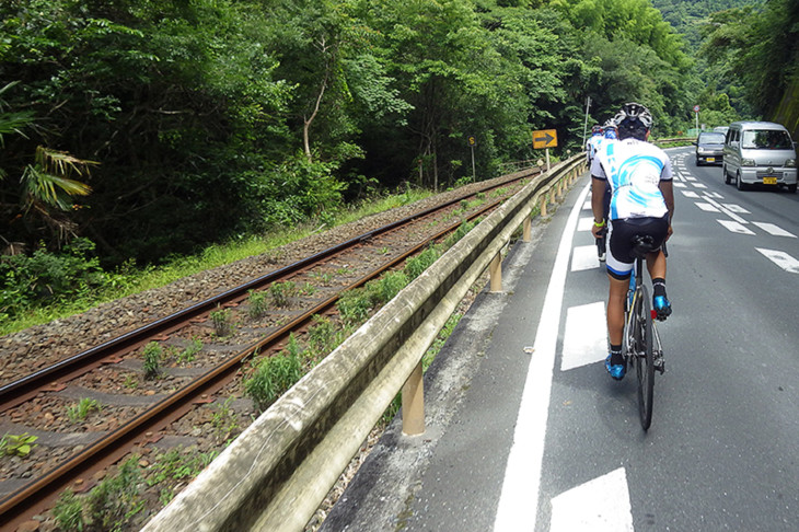 四国一周コースの多くは鉄道並走が多いのが助かる。