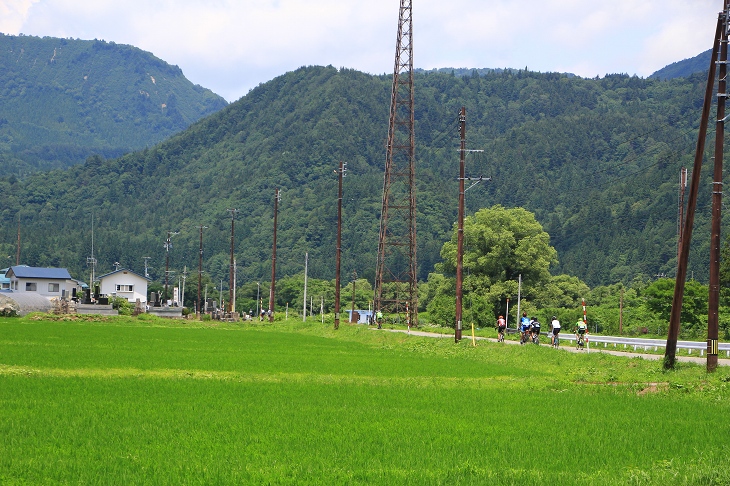 豊かな田園地帯を行く