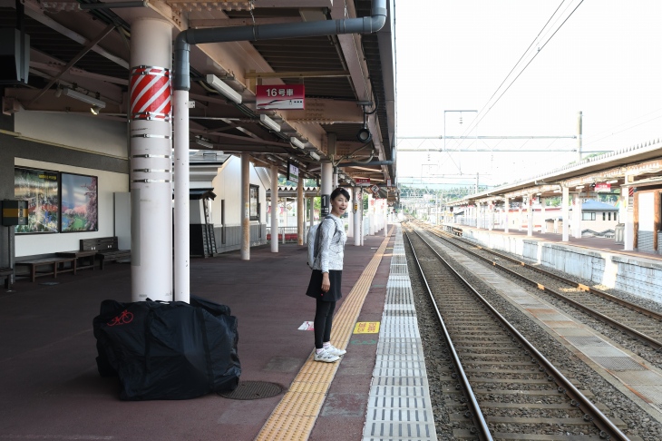 角館駅から輪行すれば東京はあっというま